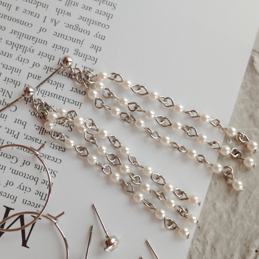 Twilight Pearl Drop 10SET Earrings Stylish Chic Un