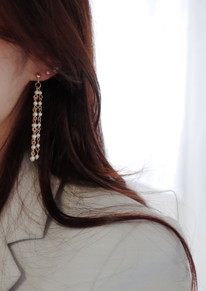 Twilight Pearl Drop 10SET Earrings Stylish Chic Un