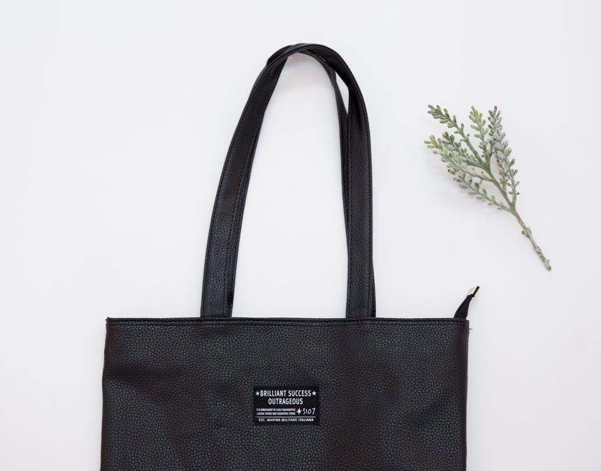 TOTE ECO SHOPPING TRAVEL Zipper Leather Eco Bag Sh