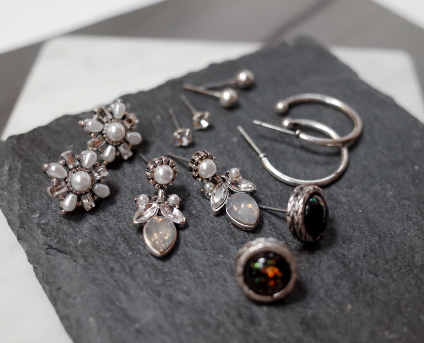 White Snow Angel 12SET Earrings Stylish Chic Uniqu