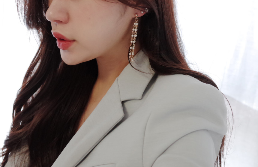 Twilight Pearl Drop 10SET Earrings Stylish Chic Un