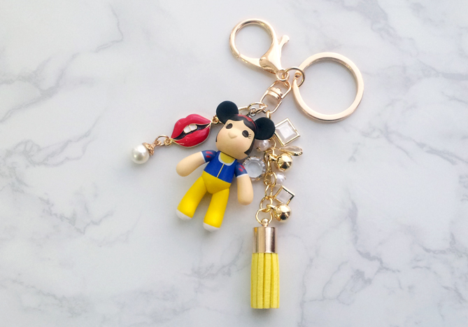 Snow White Car Keyring Keyholder Tassel Key Chain 