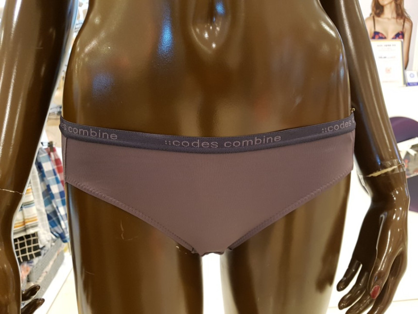 Corde Combine Gray Basic Women's Panties _CCDBP