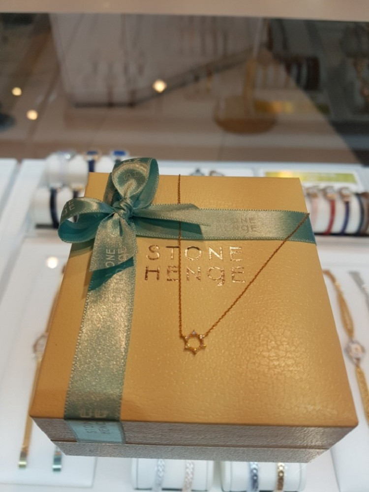 Stonehenge Rose Gold Necklace