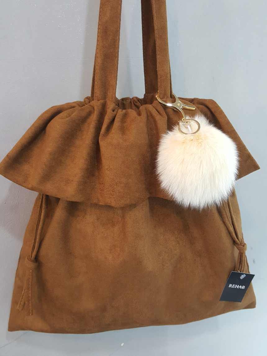 TOTE ECO SHOPPING TRAVEL Holly suede eco bag