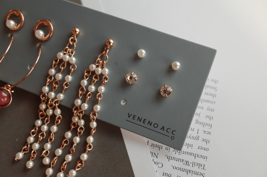 Twilight Pearl Drop 10SET Earrings Stylish Chic Un