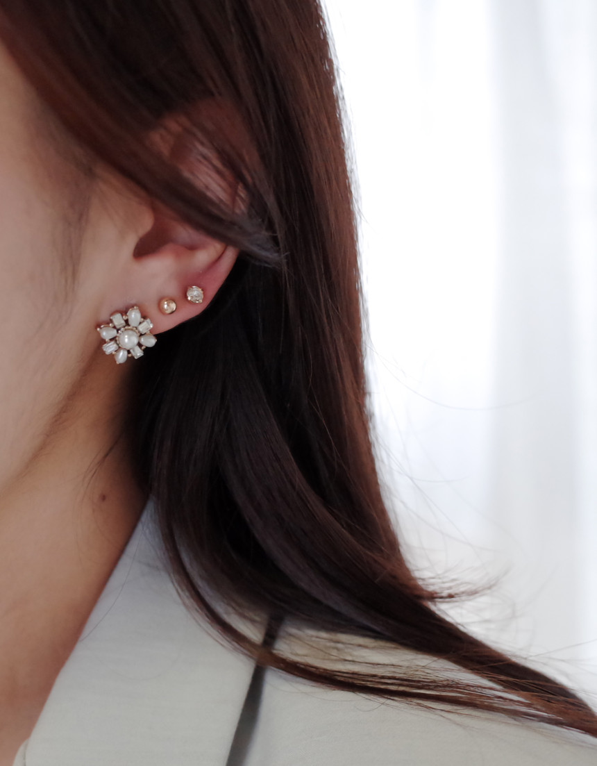 White Snow Angel 12SET Earrings Stylish Chic Uniqu