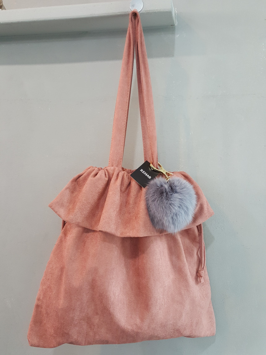 TOTE ECO SHOPPING TRAVEL Holly suede eco bag