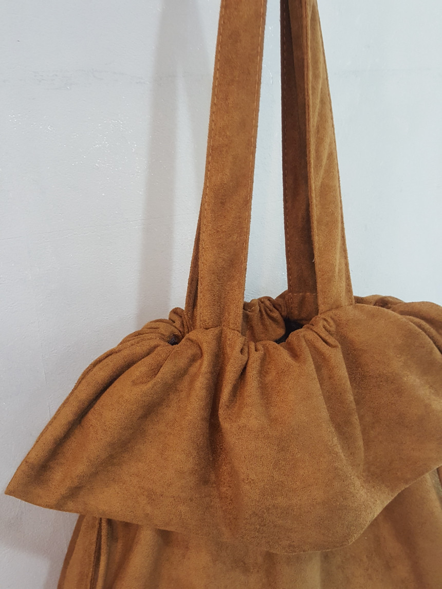 TOTE ECO SHOPPING TRAVEL Holly suede eco bag
