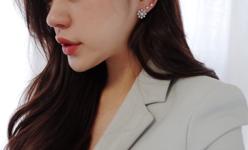 White Snow Angel 12SET Earrings Stylish Chic Uniqu