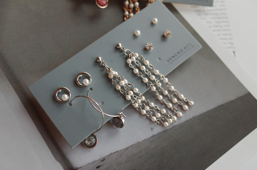 Twilight Pearl Drop 10SET Earrings Stylish Chic Un