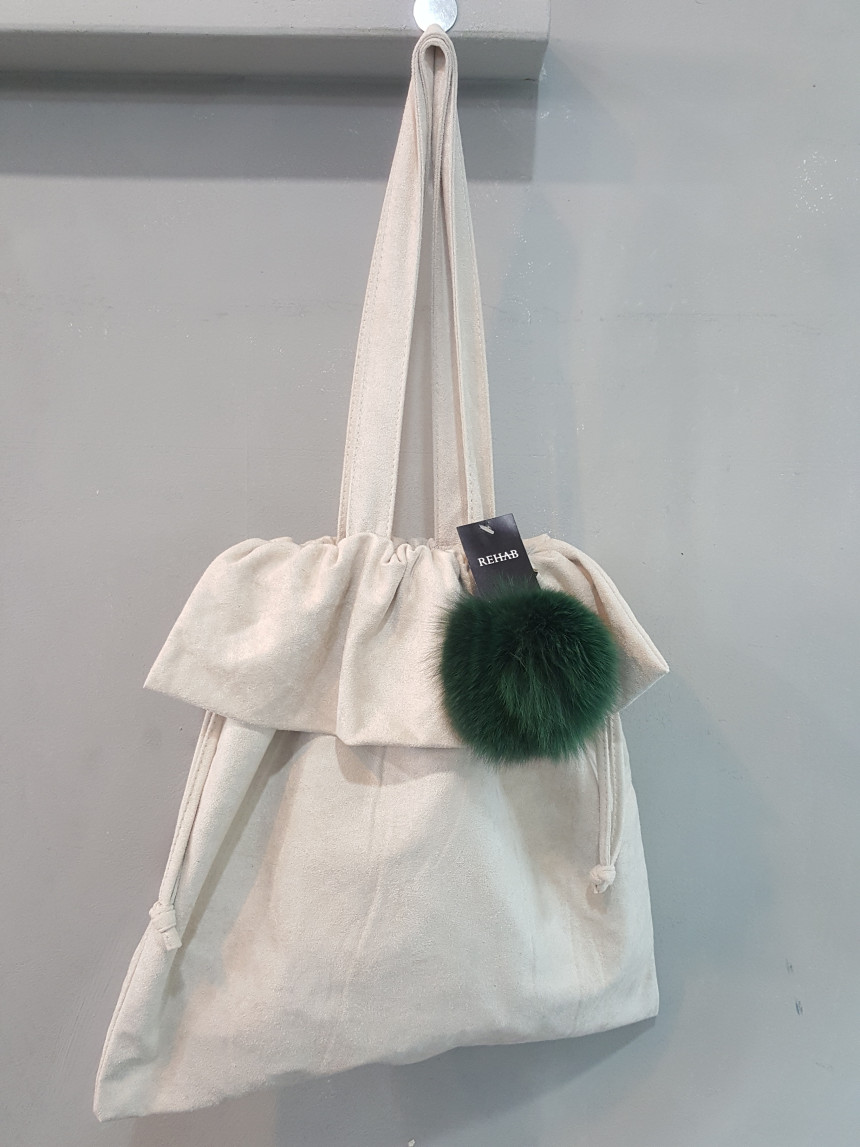 TOTE ECO SHOPPING TRAVEL Holly suede eco bag