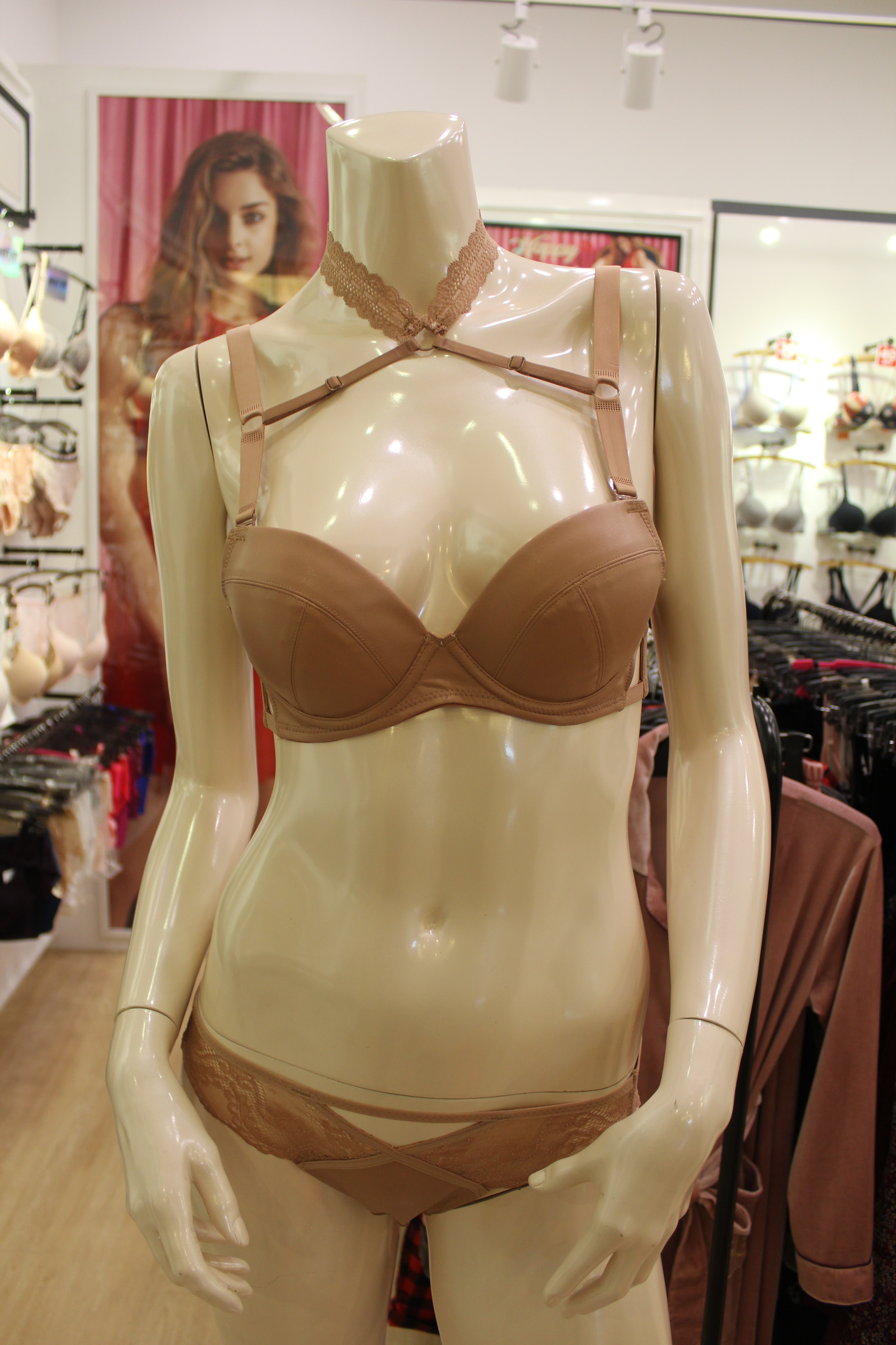 Sexy Cookie Sale Sale Leather Choker Bra 901-CO Co