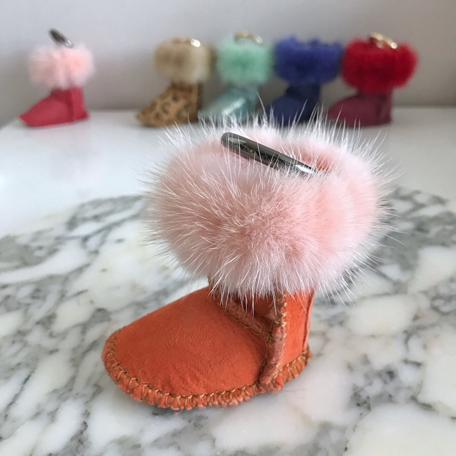 Muse Dewi Ken Real Mink Ag Keyring 6color Boots Wi