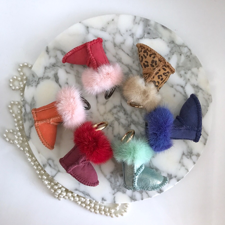 Muse Dewi Ken Real Mink Ag Keyring 6color Boots Wi