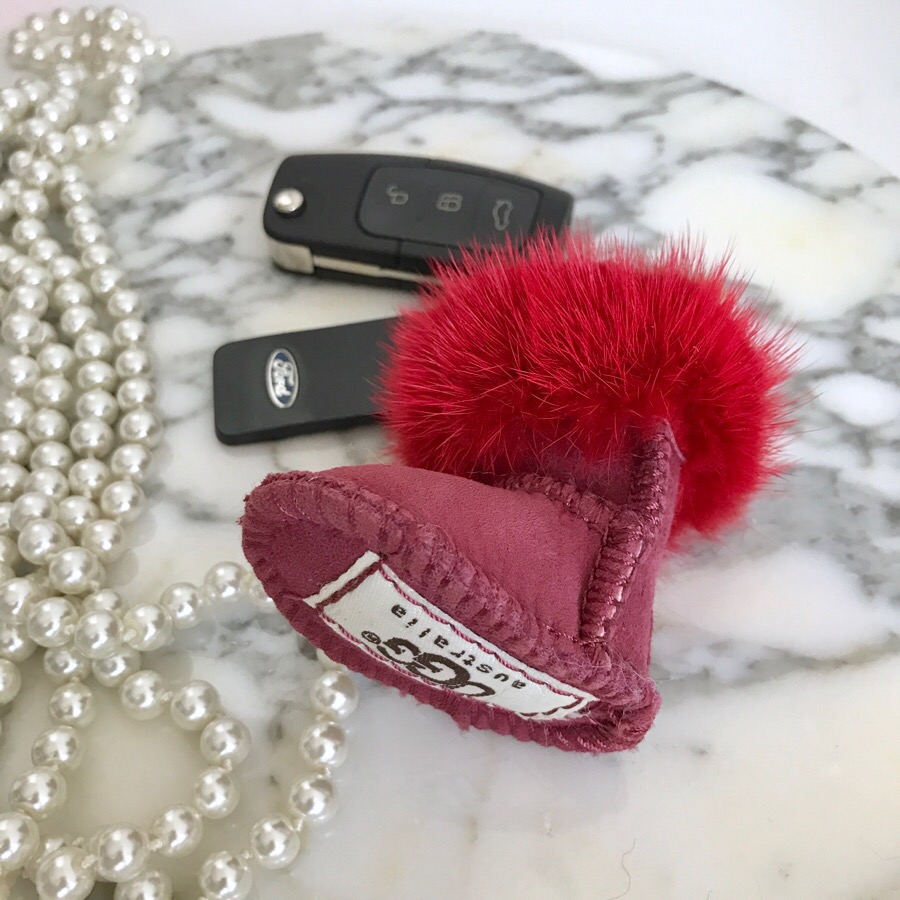 Muse Dewi Ken Real Mink Ag Keyring 6color Boots Wi