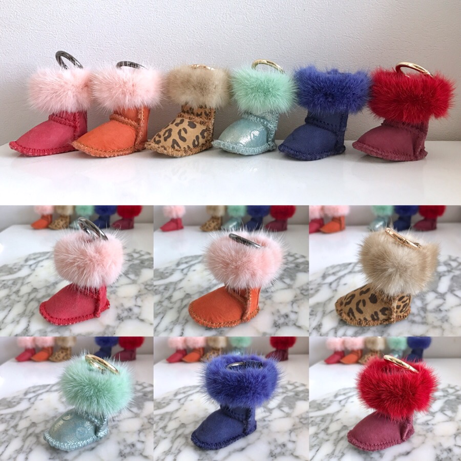 Muse Dewi Ken Real Mink Ag Keyring 6color Boots Wi