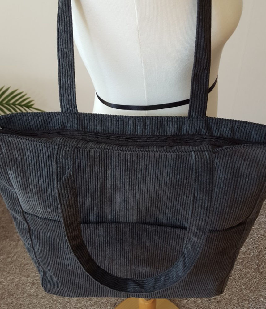 TOTE ECO SHOPPING TRAVEL corduroy eco bag 4color