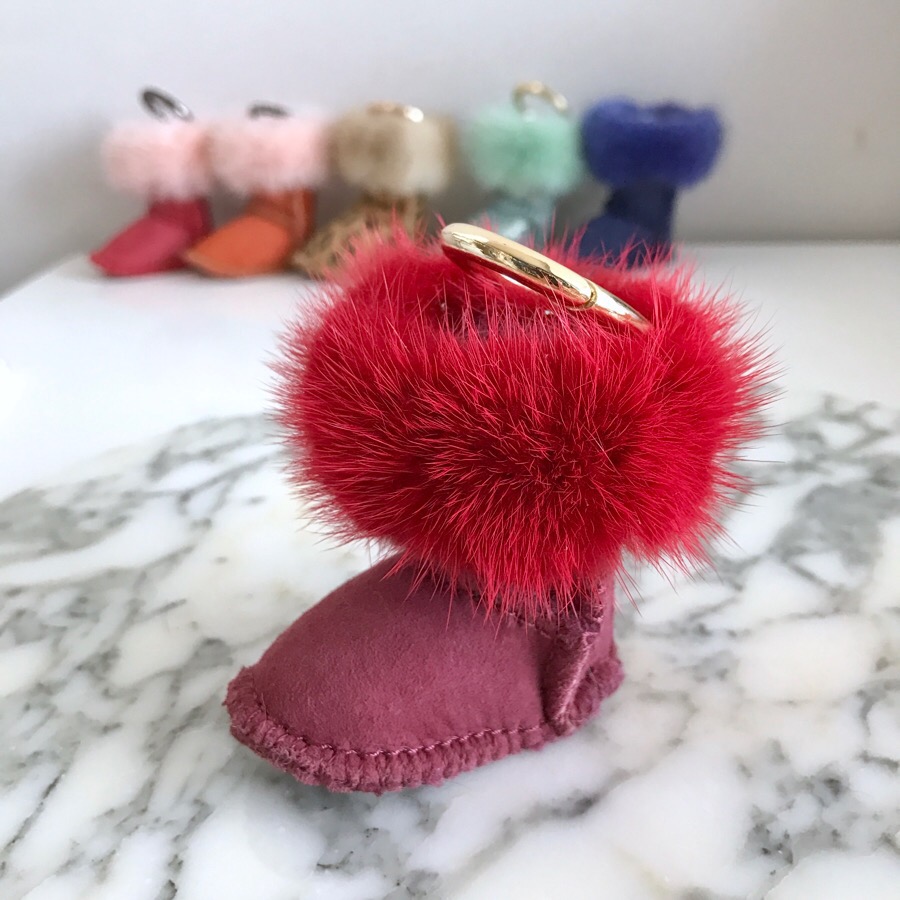 Muse Dewi Ken Real Mink Ag Keyring 6color Boots Wi