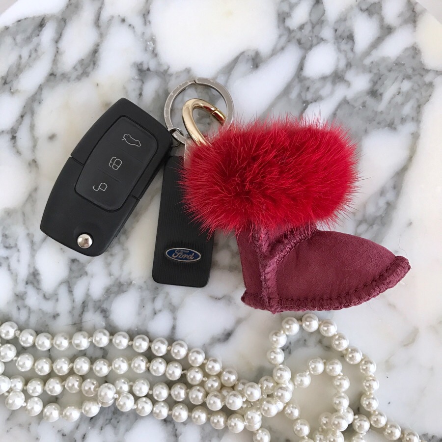 Muse Dewi Ken Real Mink Ag Keyring 6color Boots Wi