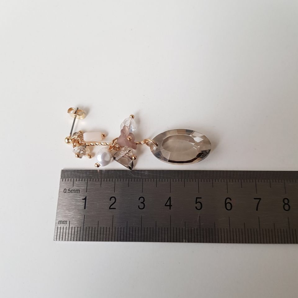 Serina Pearl Crystal Drop Earrings Fashion Trendy 