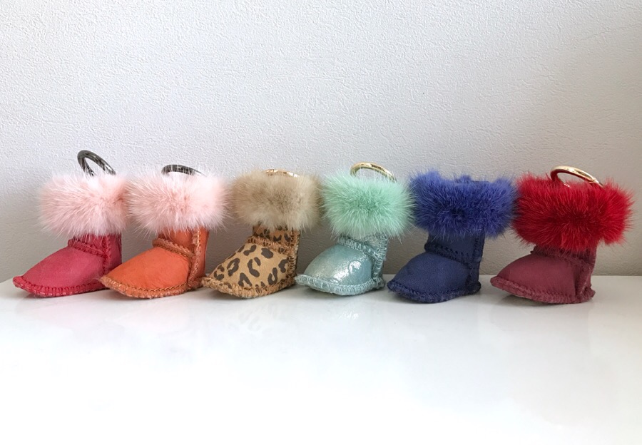 Muse Dewi Ken Real Mink Ag Keyring 6color Boots Wi