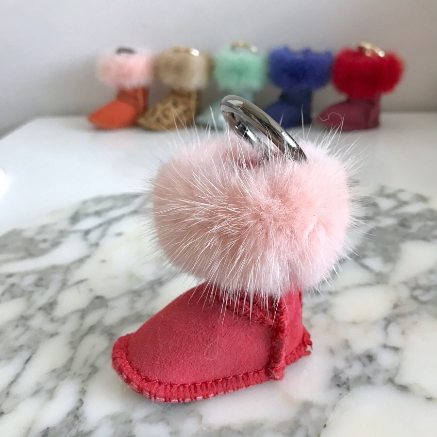 Muse Dewi Ken Real Mink Ag Keyring 6color Boots Wi