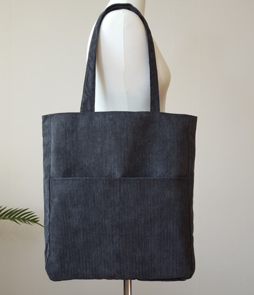 TOTE ECO SHOPPING TRAVEL corduroy eco bag 4color