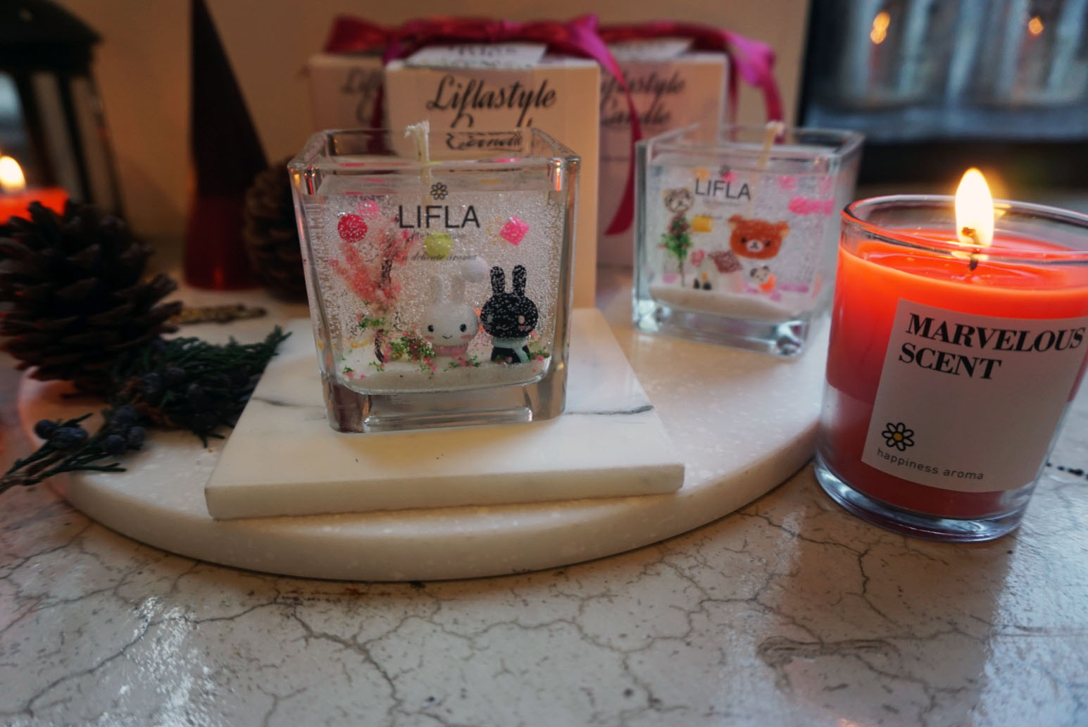 Cute Fairy Tale Village with Gel Candle Special Da