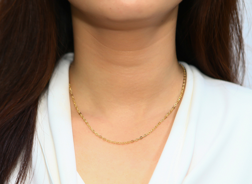 18k Molded Chain Necklace 18k 18k Women's Gold 