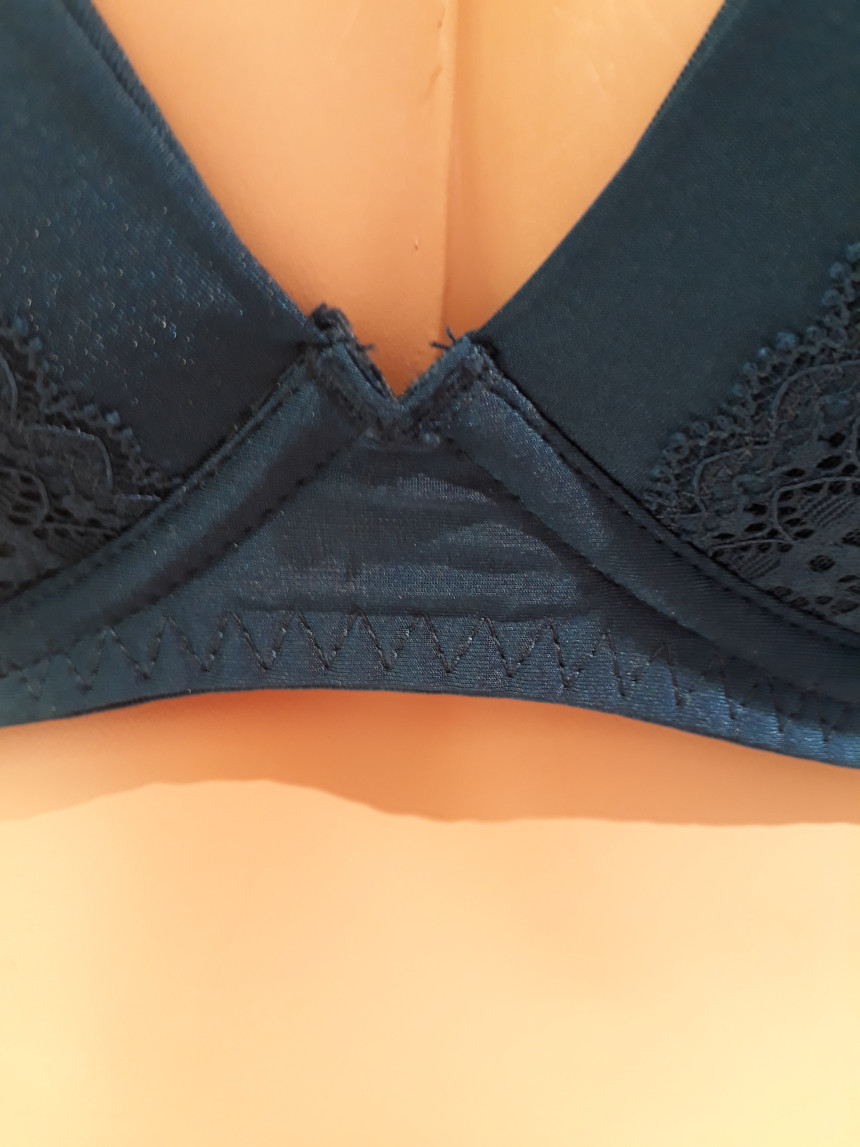 Elegant Blue Deep Vnoyear Bra EWB0042