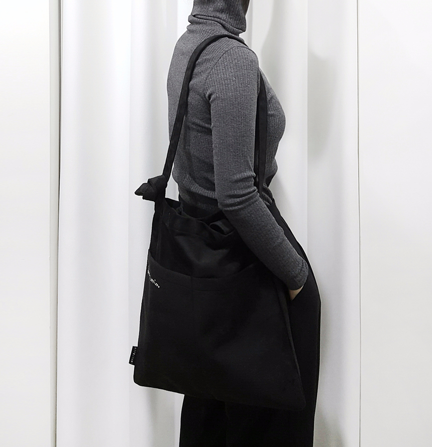 TOTE ECO SHOPPING TRAVEL Suede pocket Eco-bag desi