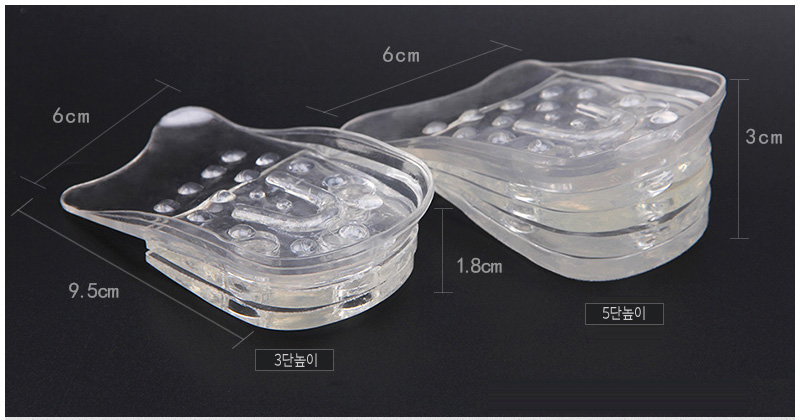 5-stage 3cm 2CM sneakers Silicone Boots Sneakers F