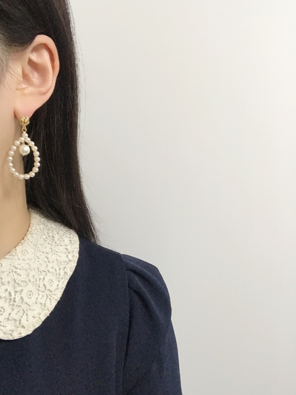 Year-end party bold drop earrings 12 kinds Antique