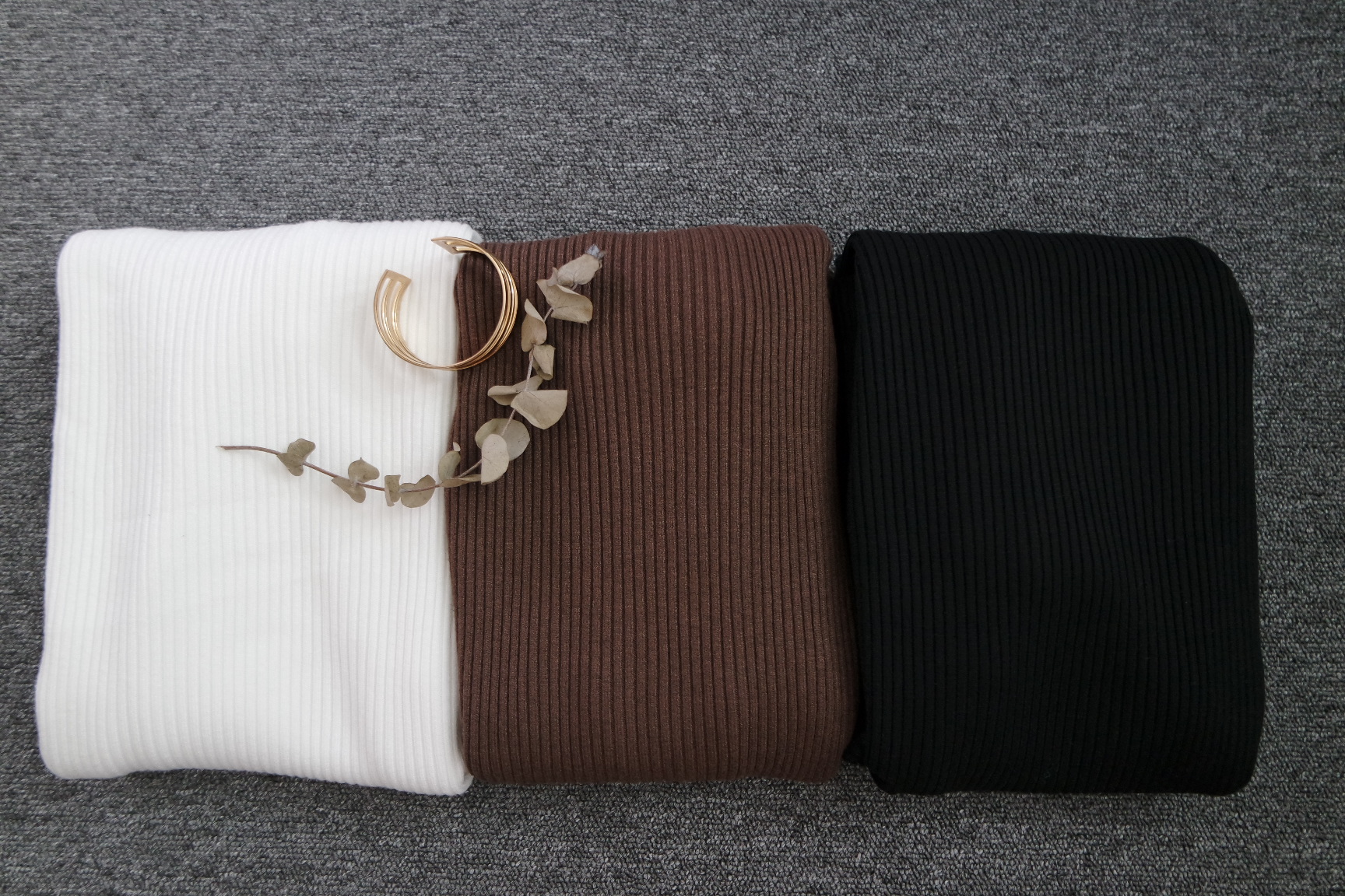 Winter Neck Polar Gold Long Knit Dress Mini