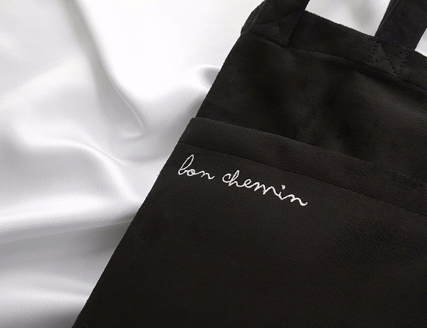 TOTE ECO SHOPPING TRAVEL Suede pocket Eco-bag desi