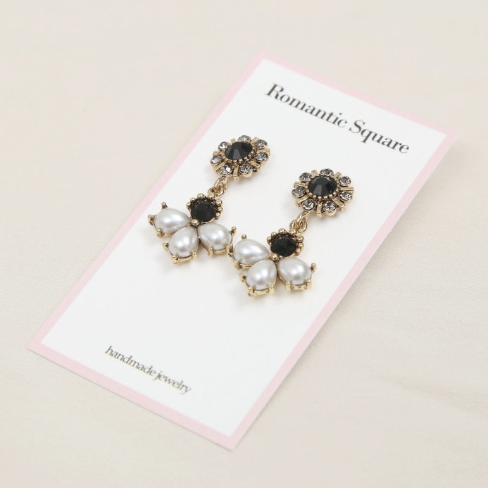 Year-end party bold drop earrings 12 kinds Antique