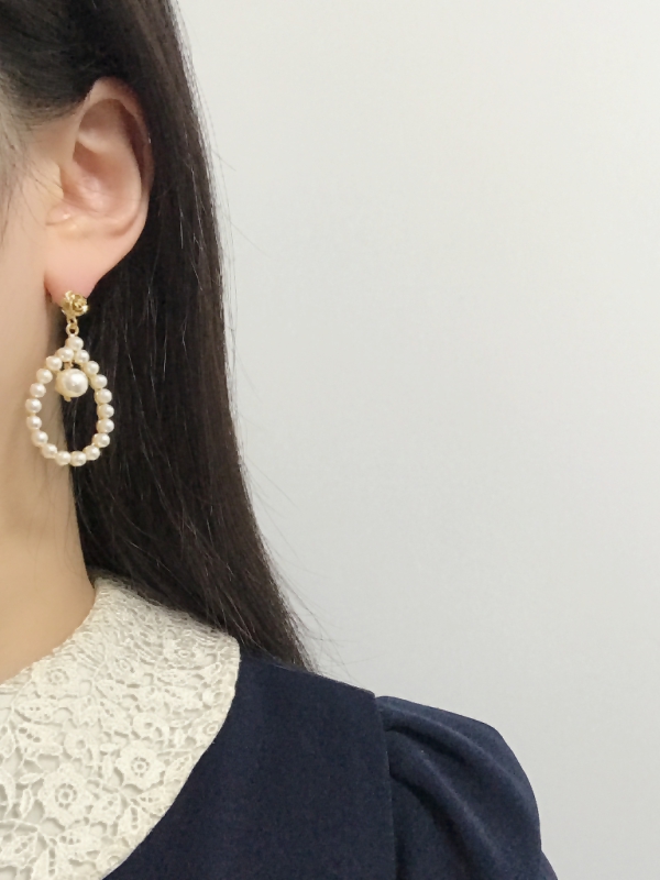 Year-end party bold drop earrings 12 kinds Antique