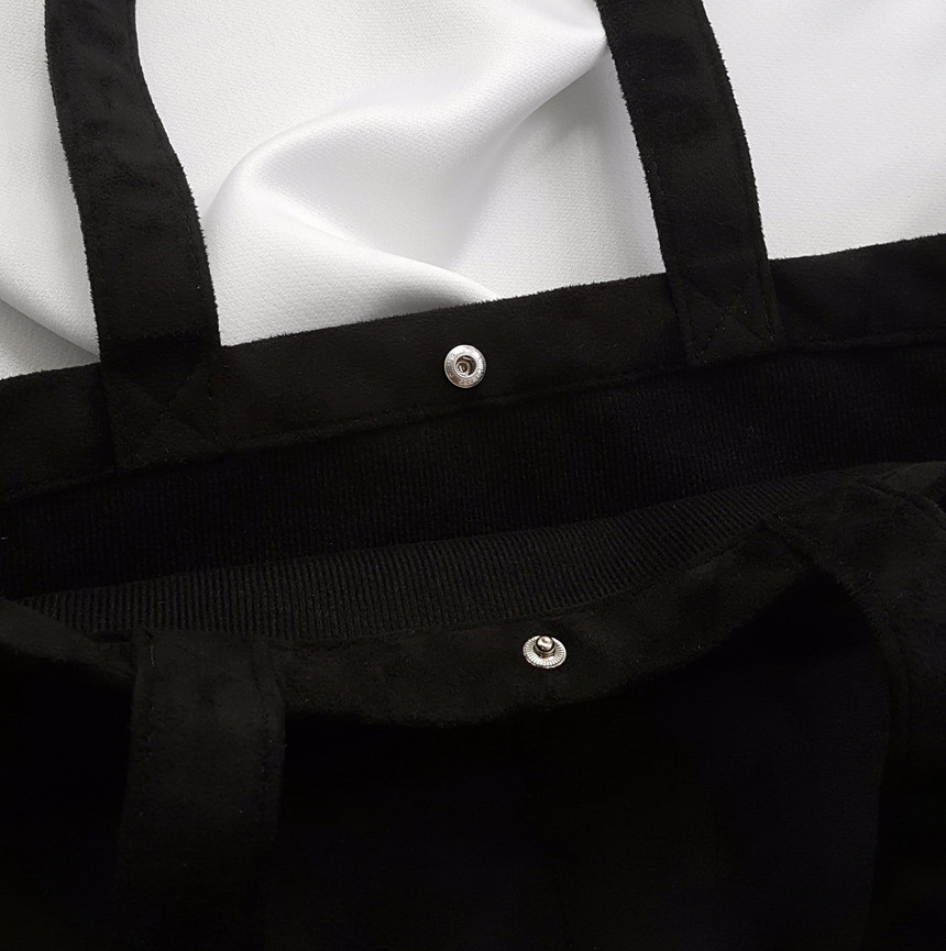 TOTE ECO SHOPPING TRAVEL Suede pocket Eco-bag desi