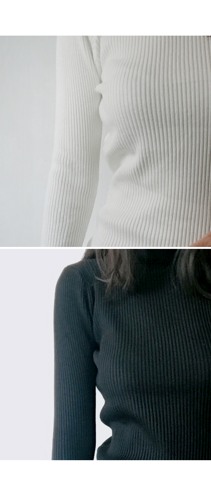 Winter Neck Polar Gold Long Knit Dress Mini