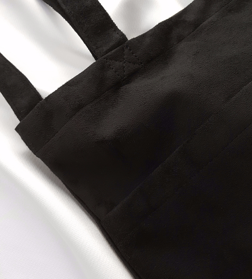 TOTE ECO SHOPPING TRAVEL Suede pocket Eco-bag desi