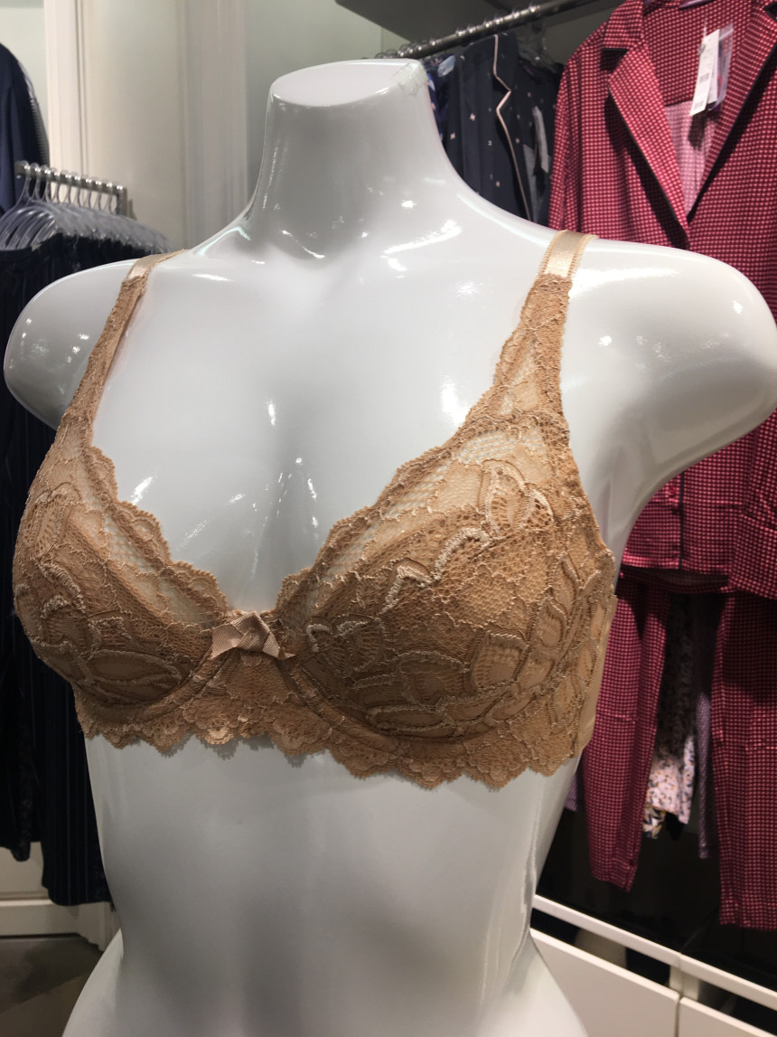 Flower lace full cup bra ABR4136 Glamorous feeling