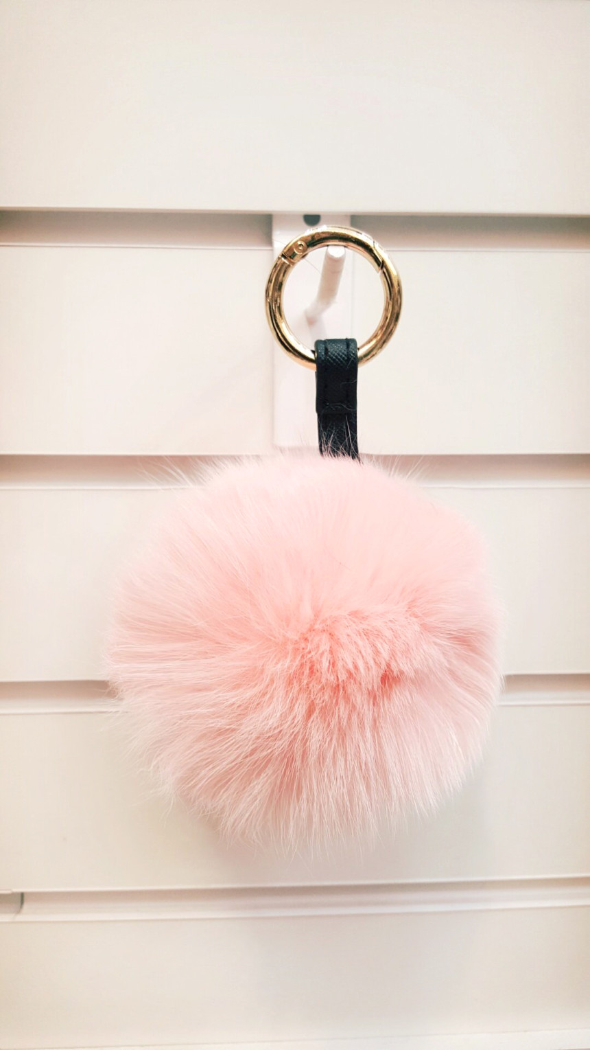 Pink King Fox Foam Foam Keyring Perfume
