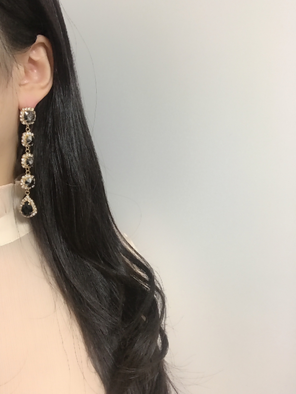 Year-end party bold drop earrings 12 kinds Antique