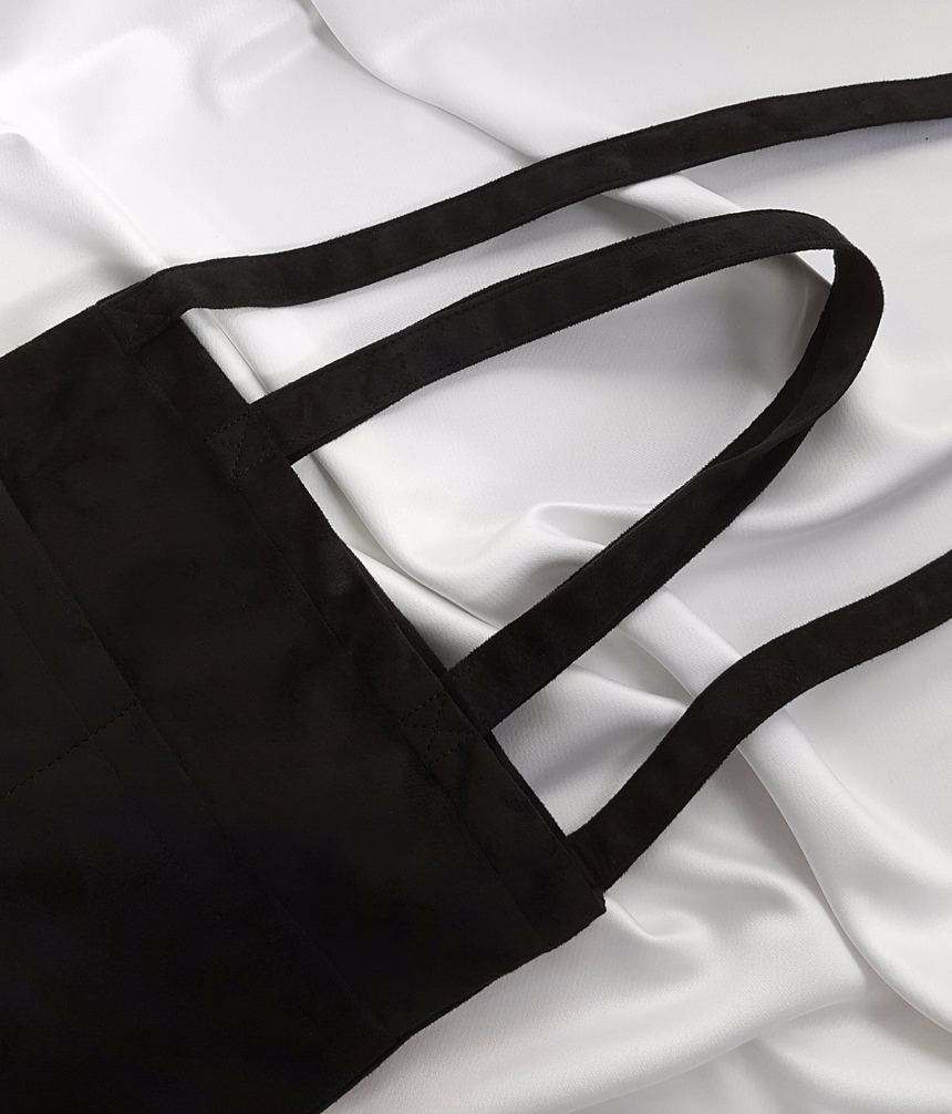 TOTE ECO SHOPPING TRAVEL Suede pocket Eco-bag desi