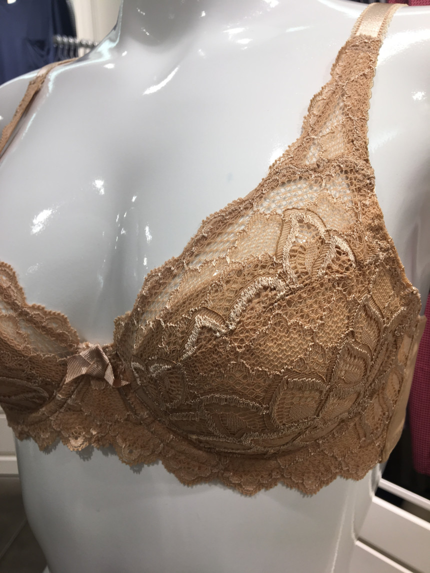 Flower lace full cup bra ABR4136 Glamorous feeling