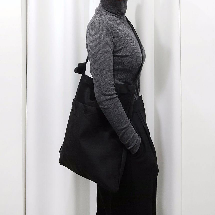 TOTE ECO SHOPPING TRAVEL Suede pocket Eco-bag desi