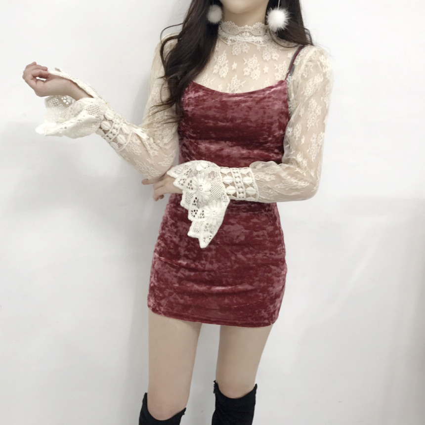 Velvet Bustier Nashi Dress Party New Year's Day