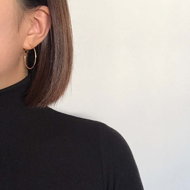 Basic Daily Silver Necklace Ring Earrings 7size Ri