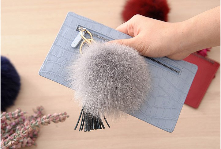 Foxper Tassel Key Holder Bag Decorative Car Keyrin